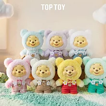 TOPTOY 迪士尼小熊維尼糖果熊系列搪膠毛絨盲盒 _單入隨機款