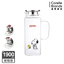 康寧PYREX SNOOPY史努比美味早午餐耐熱玻璃水壺-1900ml