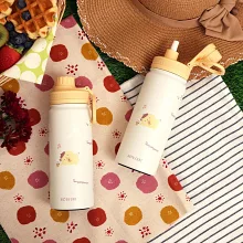【HOUSUXI舒希】三麗鷗系列-鎖蓋保溫瓶(附吸管)600ml