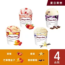 【Haagen-Dazs 哈根達斯】夏日果戀品脫4入組