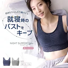 日本華歌爾LECIEN 茉可海軍藍 夜晚美胸內衣 柔軟輕托 夜間支撐胸罩-12703441 M 茉可海軍藍