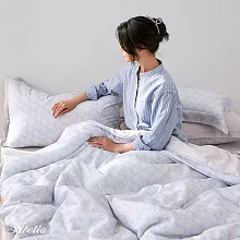 (網路獨家)英國Abelia《節奏拼圖》單人天絲木漿纖維拼接四件式兩用被床包組(S包D被)