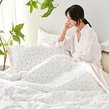 (網路獨家)英國Abelia《山茶序曲》雙人天絲木漿纖維拼接四件式兩用被床包組