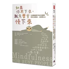 如果停不下來，就先學會慢下來：52種簡單易行的正念練習，幫你化解壓力，找回專注力〔靜心升級版〕