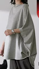 【Jilli~ko】日系寬鬆拼接蝙蝠袖上衣