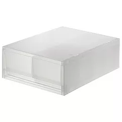 [MUJI 無印良品]PP盒/淺型/2格/附隔板(正反疊)