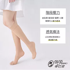 蒂巴蕾 日著壓健康襪-120D(18mmHg)-膚