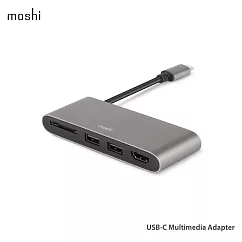 Moshi USB─C 多媒體轉接器鈦灰