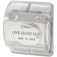 【TOHKIN東京金屬】單手磁鐵文件夾 透明