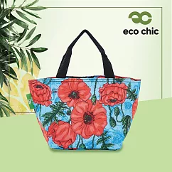 【英國ECO】時尚保冷袋(100%再生環保纖維布料)─罌粟花