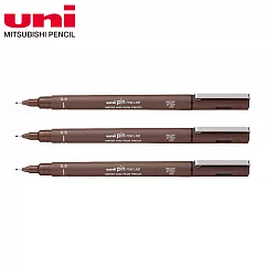 (3支1包)三菱代用針筆 0.5 深褐