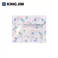 【KING JIM】FLATTY WORKS多用途帆布收納袋 限定款 色塊 A6 5460─L102