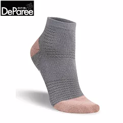 蒂巴蕾 石墨烯氧化鋅抑菌消臭襪-足弓支撐 M(風帆) 自然灰色