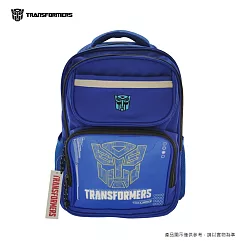 【TRANSFORMERS 變形金剛】正版授權 護脊減壓兒童書包 雙層式便利書包 TB─05 藍色