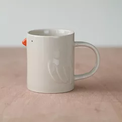 【日本Bisque】可愛鳥語 陶瓷馬克杯280ml ‧ 文鳥