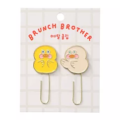 【Mark’s】× Brunch Brother 造型迴紋針2入組 ‧ 鴨鴨