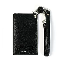 【日本HIGHTIDE】經典PASSEN系列伸縮票卡夾 ‧ 黑色