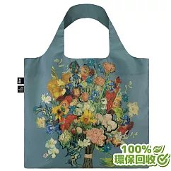 LOQI 春捲包│梵谷 花束藍 (無扣帶、無暗袋)