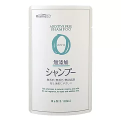 【日本KUMANO熊野油脂】Pharmaact 無添加洗髮乳 補充包 450ml