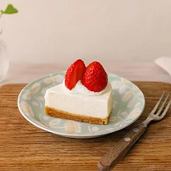 【日本Sango】職人窯燒 秘境花草 陶瓷淺盤16.5cm ‧ 綠