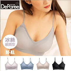 蒂巴蕾 透氧系無痕冰絲內衣 (細肩M─XL) XL 藕膚色