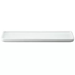 【MUJI 無印良品】白磁浴室用托盤/大約寬23.5x深9.5x高1.5cm