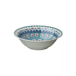 【日本Marusan Kondo】Polish波蘭碎花 陶瓷餐碗14cm ‧ 松藍