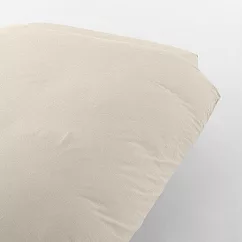 【MUJI 無印良品】柔舒水洗棉被套/SD 單人加大/淺米