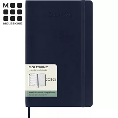 MOLESKINE 2024─2025經典週記手帳18M 軟皮─L型寶藍