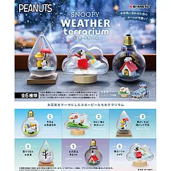 RE─MENT SNOOPY系列 史努比 瓶中世界 WEATHER Terrariu _全套6款