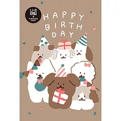【日本Wa─Life】復古印刷明信片第二彈 ‧ 狗狗祝你生日快樂