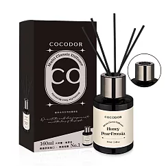 【COCODOR】曜黑多用途系列擴香瓶160ml─ 蜜梨小蒼蘭