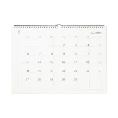 【MUJI 無印良品】【網購限定】蔗渣紙壁掛式月曆/2025年1月~12月.A3橫型