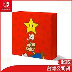 任天堂原廠周邊 發光畫布風格×禮物盒─無敵星(超級瑪利歐系列)