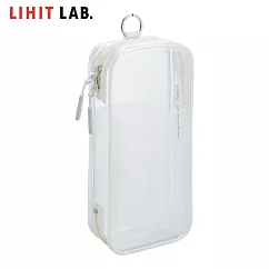 LIHIT LAB A─8103 多用途透明筆袋 白色