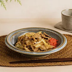 【日本Marusan Kondo】Boden窯變 輕量陶瓷淺盤16cm ‧ 灰丁藍