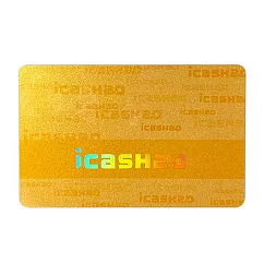 經典LOGO─亮金金icash2.0