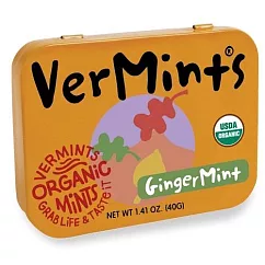 【Organic VerMints】有機清口糖─(40g) 薑汁風味