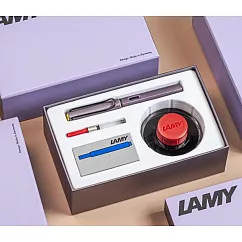 LAMY AL─STAR 恆星系列 2025限量 紫灰色 50ML鋼筆墨水禮盒 筆尖─F 筆尖─F 紫灰色
