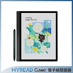 [組合商品]HyRead Gaze Pro XC 10.3吋彩色電子紙閱讀器─沉穩黑+側翻軟膠殼_橘