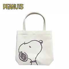 【日本正版授權】史努比 皮質 手提袋 多功能手提袋/置物袋/收納袋 Snoopy/PEANUTS - B款