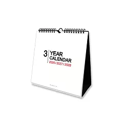 珠友 2026~2028年三年吊掛式三角月曆/掛曆/桌曆/行事曆/長期規劃/記事日曆/簡約無印檯曆(小)