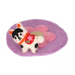 【日本Mark&rsquo;s】干支招福毛氈裝飾杯墊 ‧ 犬張子