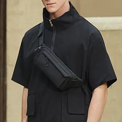 【HandStyle】男包 日式極簡多層拉鍊袋防盜機能貼身斜背包(2153)_11090