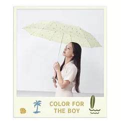 【德國boy】UPF50 輕量大傘面防風都市印象三折晴雨傘_多色 島嶼海風