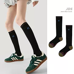 【JDS設計襪】微壓薄款 健身小腿肌運動壓力襪 - 黑色