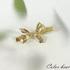 【卡樂熊】韓版金屬風立體綁結造型髮夾- 綁結金