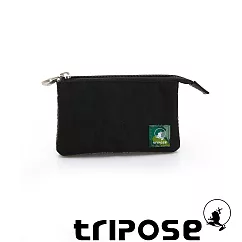 tripose 漫遊系列岩紋簡約微旅萬用零錢包─ 黑