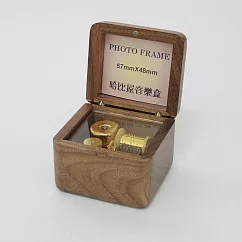 原木相框音樂盒胡桃木