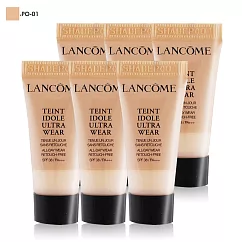 LANCOME 蘭蔻 零粉感超持久粉底 SPF38/PA+++(5ml)X6#PO─01[30ml/正貨容量超值組]─公司貨